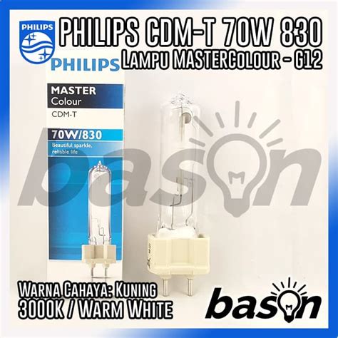 Jual PHILIPS MASTERColour CDM-T 70W/830 G12 1CT - Jakarta Utara - bason ...