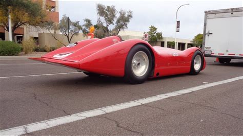 1955 Indy Indianapolis 500 Quin Epperly Streamliner Race Car In Red My