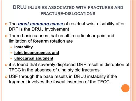 Distal radioulnar joint injuries | PPTX