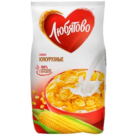 Любятово Хлопья кукурузные, 300 г купить на OZON по низкой цене ...