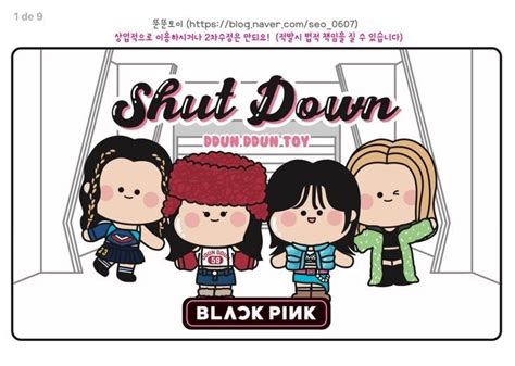 Squishy Book Blackpink Shutdown Casitas Para Armar Manualidades