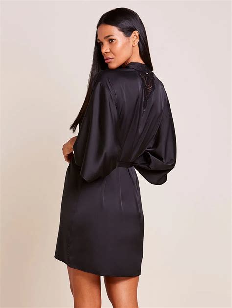 Robe De Cetim Renda Celestial Voga Lingerie