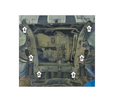 Усиленная защита картера двигателя, КПП, переднего MOTODOR 71701 ...