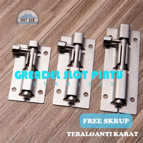 Jual Grendel Pintu Grendel Jendela Stainless Asli Tebal Shopee Indonesia