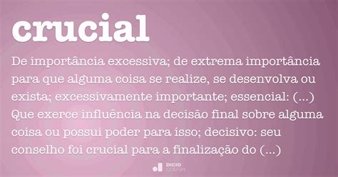 Qual O Significado Da Palavra Crucial