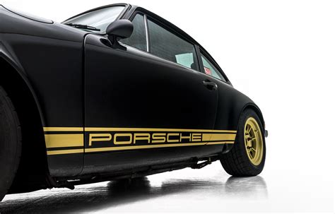 Backdated Porsche 911 Gets Detailed And New Gold Vinyl Side Stripes