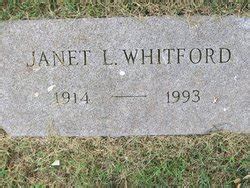 Janet Louise Whitford 1914 1993 Memorial Find A Grave