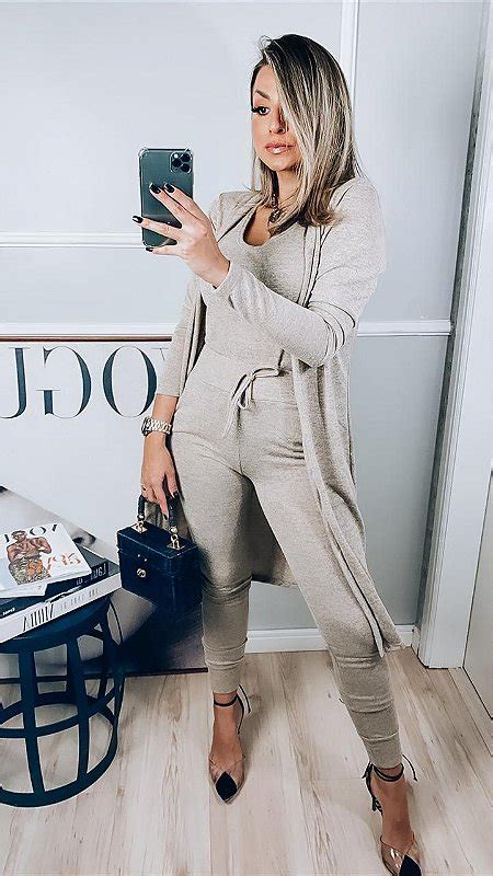 Conjunto Carine Nude Madame Ninna Loja Online De Roupas Femininas