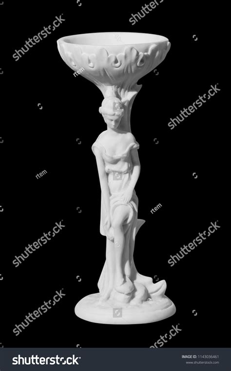Statue Naked Woman On Black Background Stock Photo Shutterstock