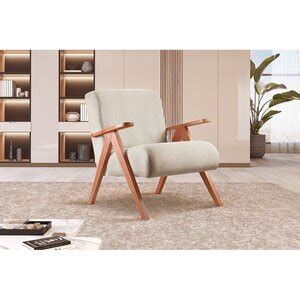 Poltrona Braço De Madeira Laguna Nude Leroy Merlin