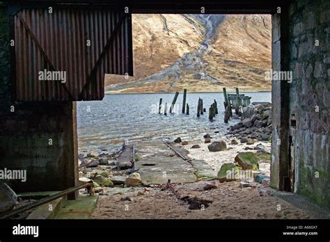 Loch Etive The Old Pier Stock Photo Alamy