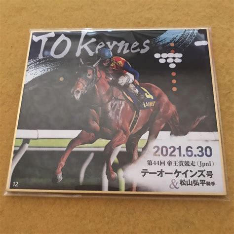 競馬 テーオーケインズ（2021年帝王賞）ミニ色紙／松山弘平／jra By メルカリ