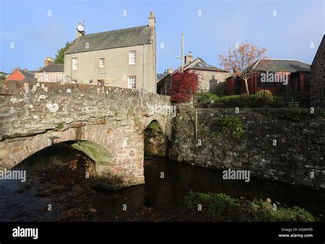 Old bridge over Alyth Burn in Alyth Scotland November 2017 Stock Photo ...