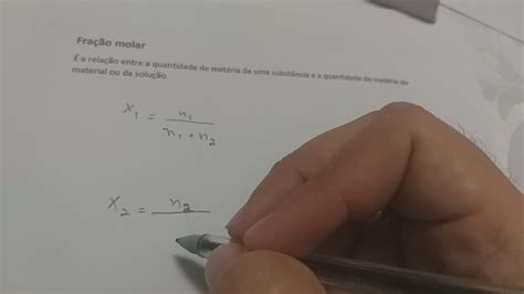 Aula sobre fração molar YouTube