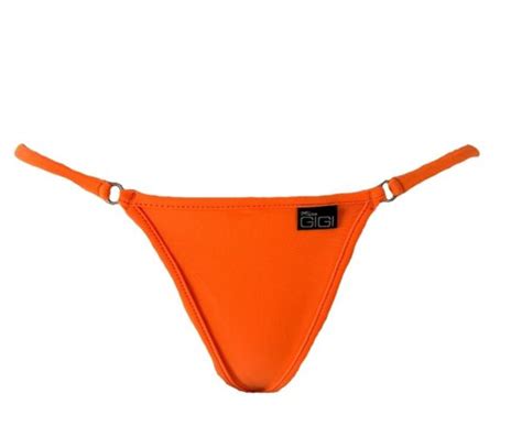 Atomic Tangerine Open Triangle Bikini Bottom Micro Gigi