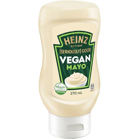 Heinz Seriously Good Mayonnaise Vegan Mayo 270ml Woolworths