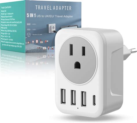 Amazon.com: OREI European Power Adapter Plug, Perfect for Travel To