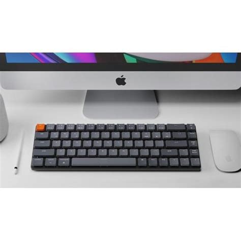 Promo Keychron K White Backlight Optical Switch Hot Swappable Bonus Pouch Brown Switch