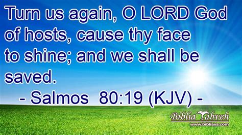 Salmos Kjv Turn Us Again O Lord God Of Hosts Cause Th