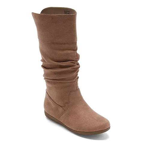St Johns Bay Womens Kellman Flat Heel Slouch Boots