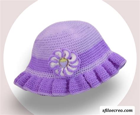 Cappellino A Uncinetto Con Volants Sfilo E Creo Tutorial E Schemi