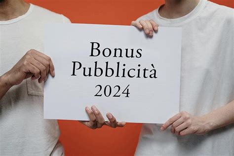 Bonus Pubblicità 2024 Advertising blog