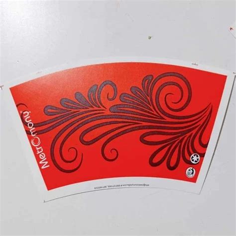 Black And Red Gsm Non Spectra Printed Blank Paper Cup Glossy At Rs