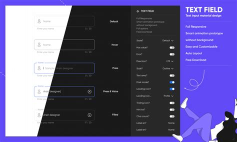 Text Field Text Input Material Design Figma Community