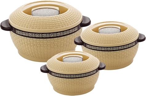 SQ Professional Ambiente Piece Food Warmer Insulated Casserole Hot Pot Ml Ml Ml