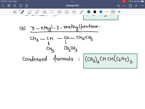 Solved Draw A Condensed Structural Formula For Each Of The Off