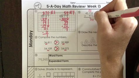 A Day Math Week Monday Youtube