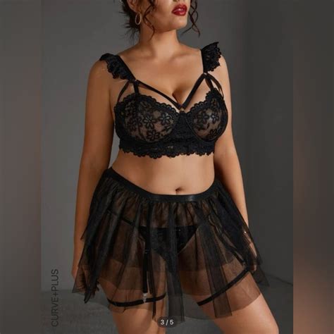 SHEIN Intimates Sleepwear Shein Floral Lace Lingerie Poshmark