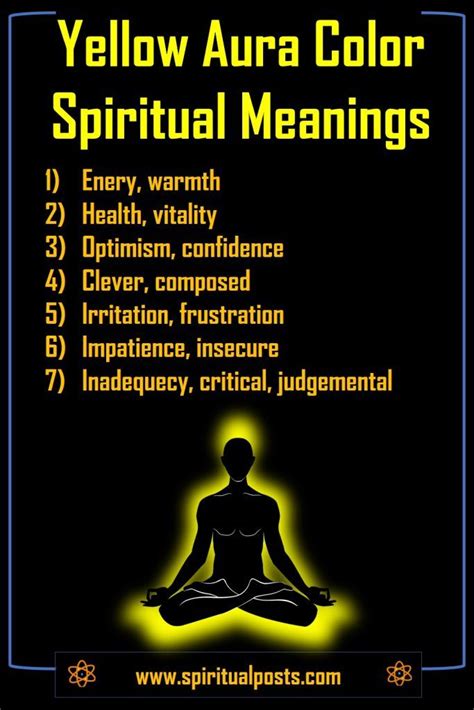 yellow aura color meaning shades personality spiritual posts