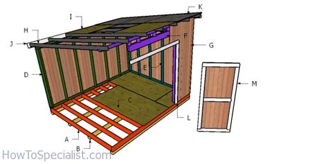 X Lean To Shed Free Diy Plans Howtospecialist How To Build