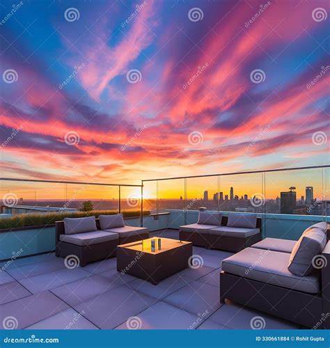 Modern Rooftop Terrace With Custom Pergola Design For Outdoor Living