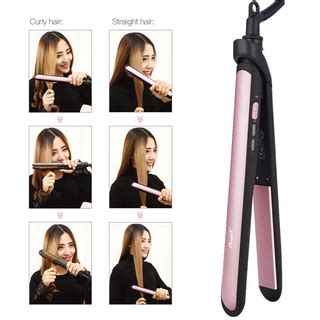 CkeyiN 2 In 1 Hair Straightener Ceramic Curler Iron Hair Styling HS374Z