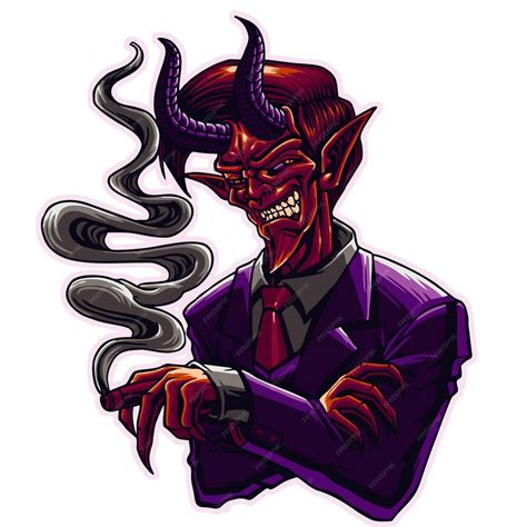 O Diabo E Seu Aprendiz - Personagem de desenho animado do diabo vermelho | Vetor Premium