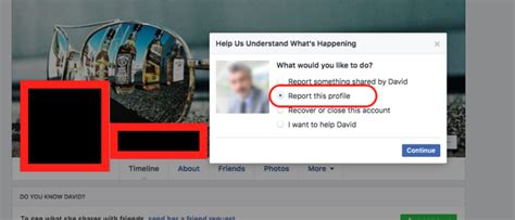 how to block a fake facebook account