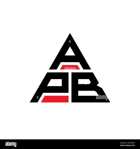 Apb Triangle Letter Logo Design With Triangle Shape Apb Triangle Logo