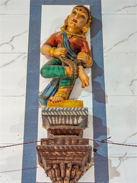 Colour Full Carving In Side View Of Vintage Old Mankeshwar Shiv Temple