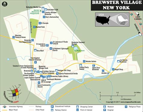 Map Of Brewster Village New York