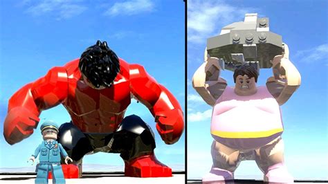 PINK BLOB VS RED HULK TRANSFORMATION Lego Marvel Superheroes YouTube