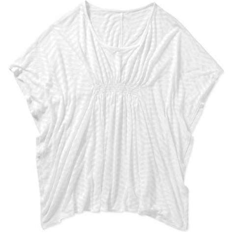 Catalina Swim New Xl Swimsuit Coverup Beach Pool White Semi Sheer Bikini Robe Xlarge 6 18