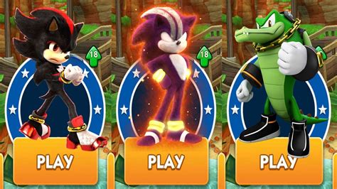 Sonic Dash Movie Shadow Vs Darkspine Sonic Vs Vector The Crocodile Vs