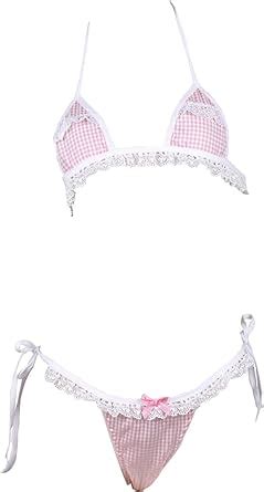 Amazon Micro Bikini Extreme Kawaii Tiny Cute Japanese Anime Cosplay Lingerie Microkini