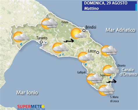 Il Tempo Oggi Domenica 29 Agosto Mesagnesera It