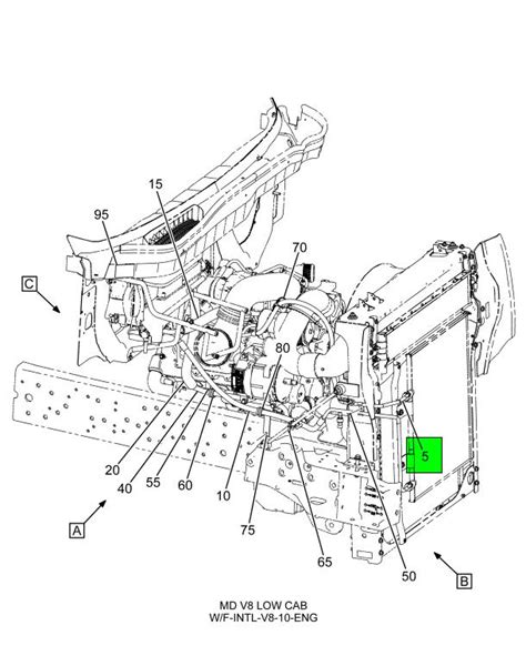 C Navistar International Hose Air Condition Comp To Cond