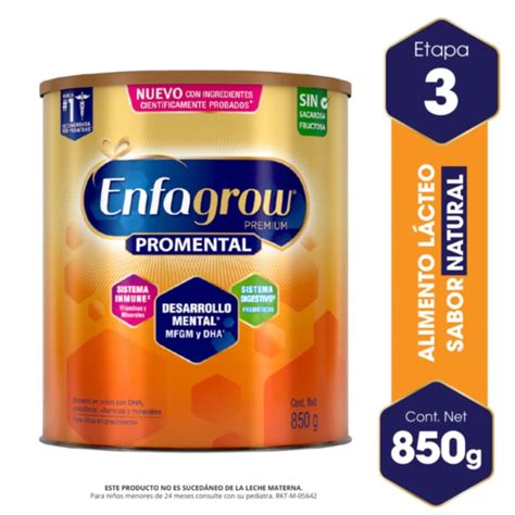 Alimento lácteo Enfagrow Premium Promental Etapa 3 Natural de 850 g