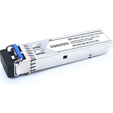 Оптический SFP модуль OSNOVO SFP-S2LC15-G-1310-1310-I sct1401 ...