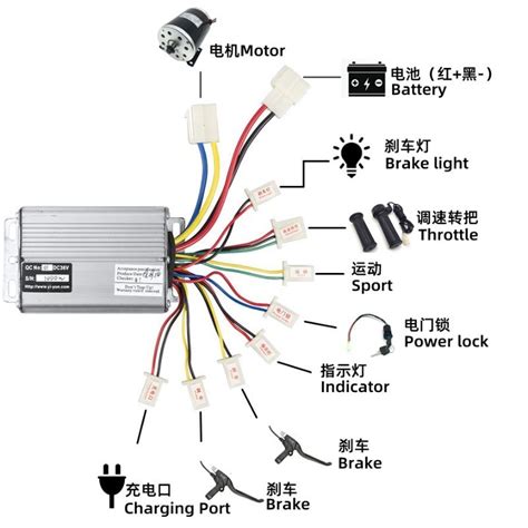 ⊹36v48v 1000w Motor Speed Controller Electric Bike Brush 30a Dc For